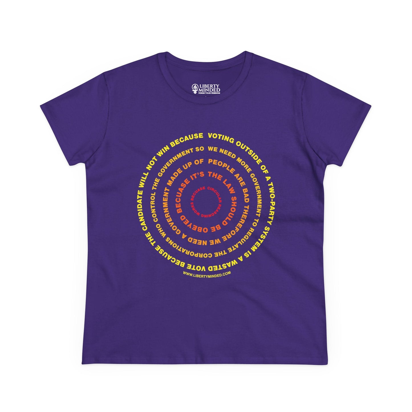 Circular Reasoning of Government Ladies T-Shirt