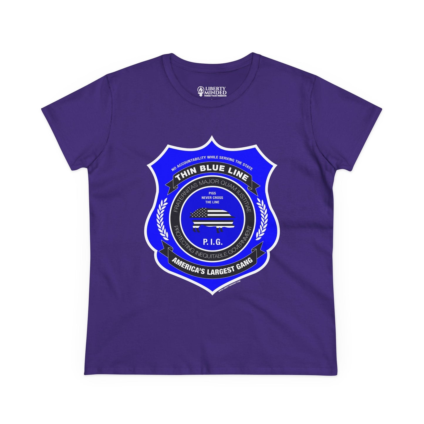 Thin Blue Line Gang Ladies T-Shirt