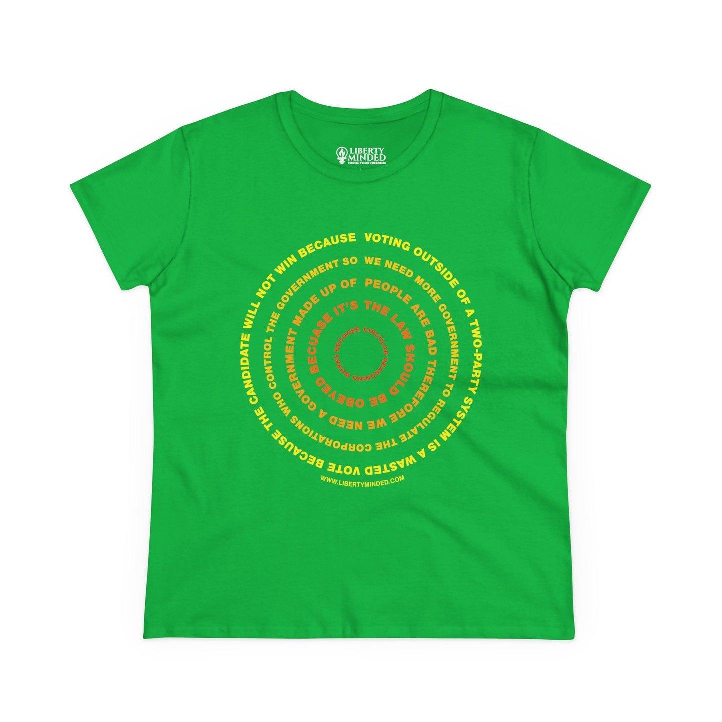 Circular Reasoning of Government Ladies T-Shirt