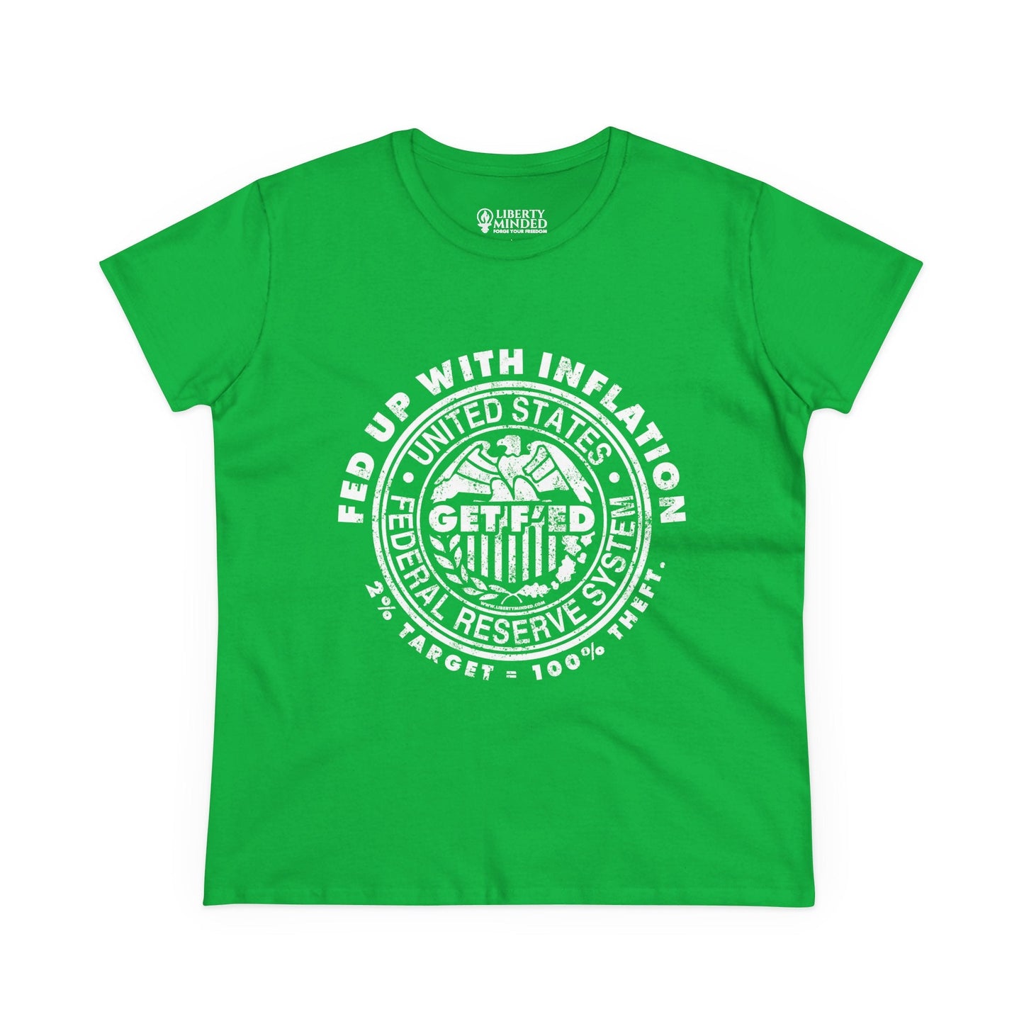 Fed Up With Inflation Ladies T-Shirt