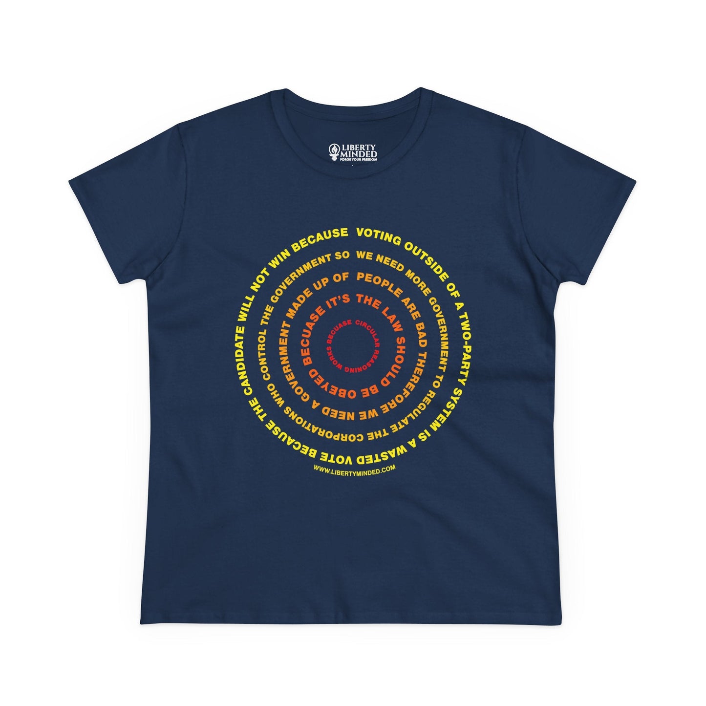 Circular Reasoning of Government Ladies T-Shirt