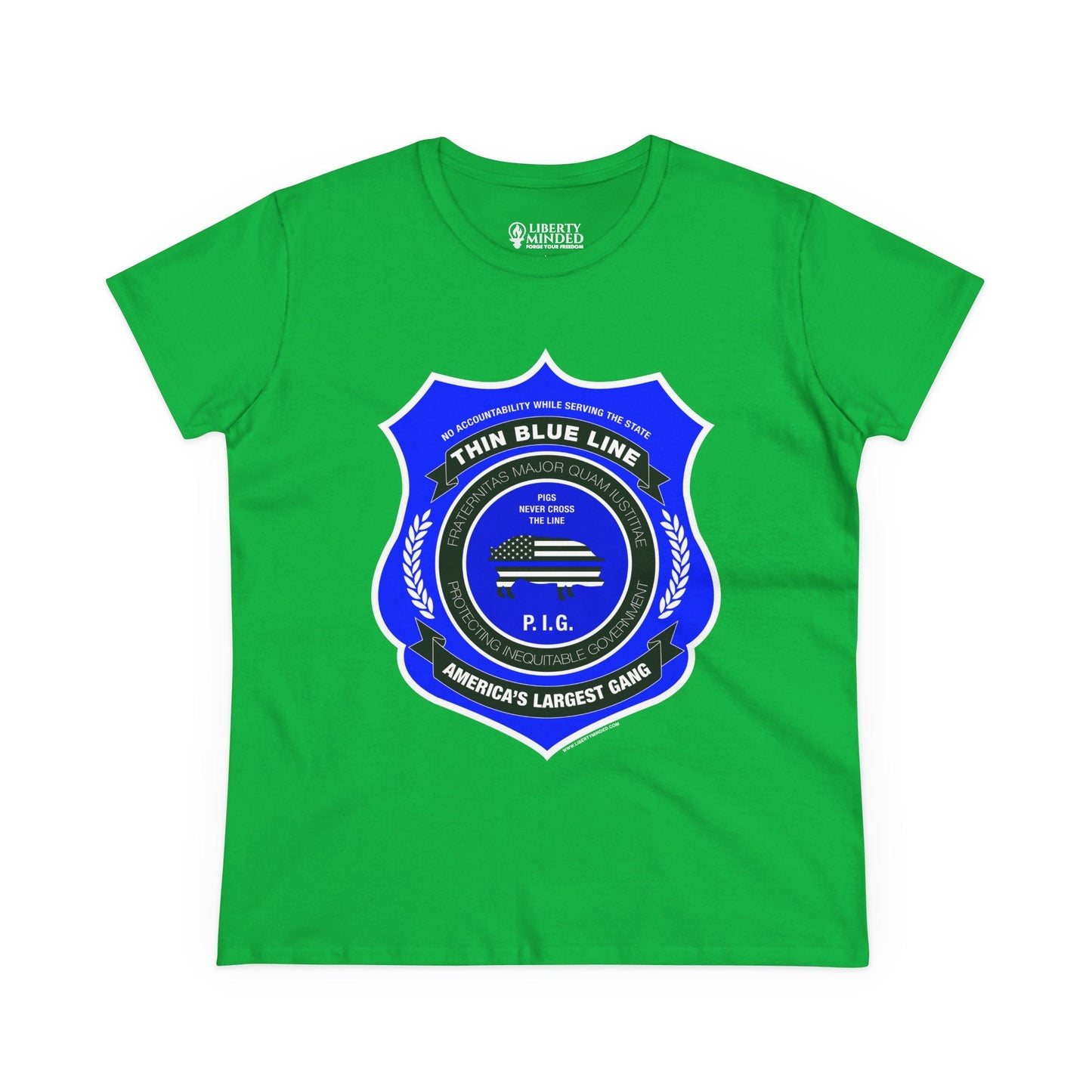 Thin Blue Line Gang Ladies T-Shirt