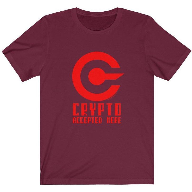 I Accept Cryptocurrencies Ladies T-Shirt