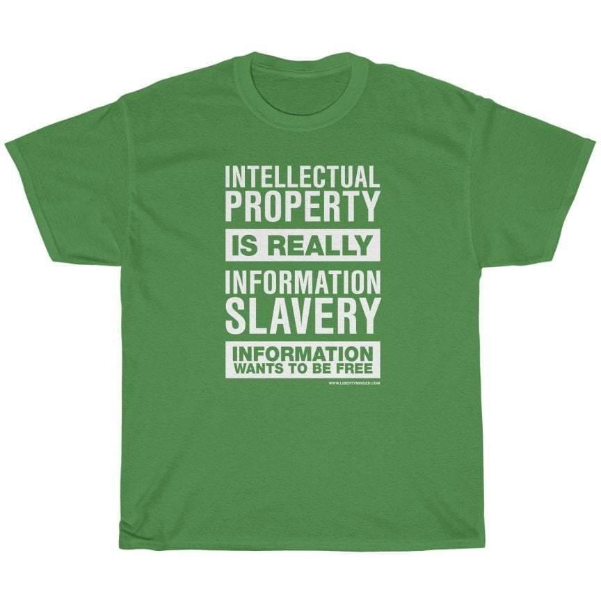 Intellectual Property Is Information Slavery Men's T-Shirt