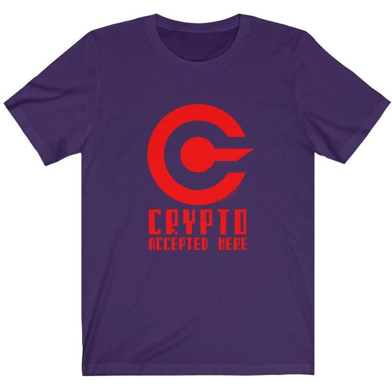 I Accept Cryptocurrencies Ladies T-Shirt