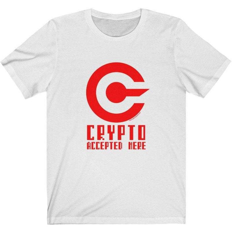I Accept Cryptocurrencies Ladies T-Shirt