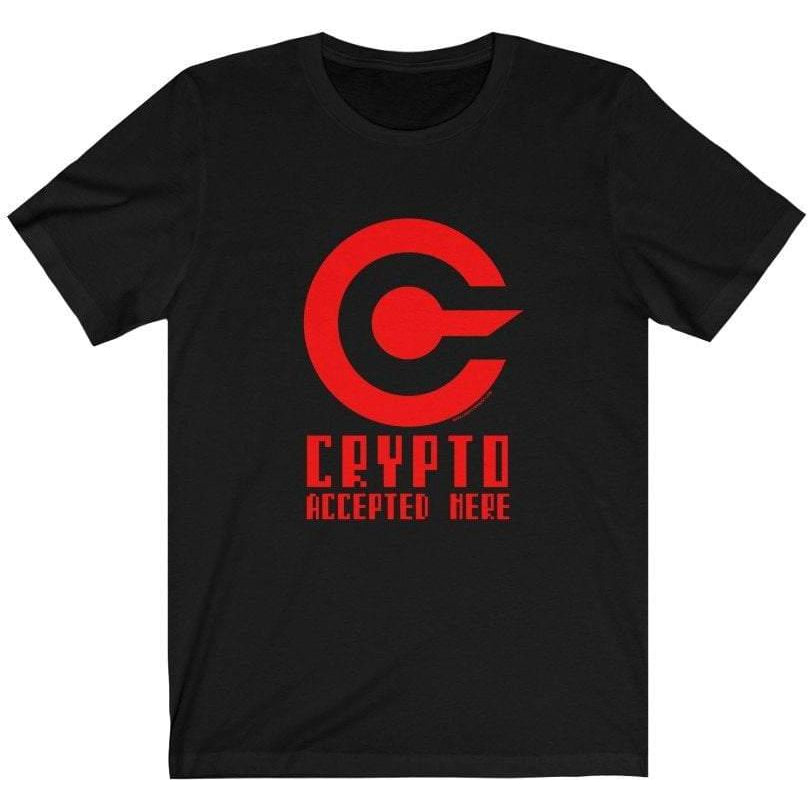 I Accept Cryptocurrencies Ladies T-Shirt