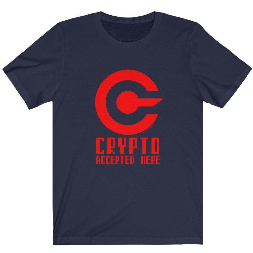 I Accept Cryptocurrencies Ladies T-Shirt