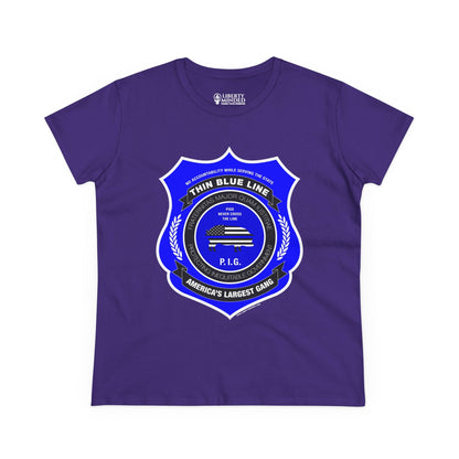 Thin Blue Line Gang Ladies T-Shirt