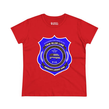 Thin Blue Line Gang Ladies T-Shirt
